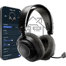 Гарнитура SteelSeries Arctis Nova 7 Wireless Gen 2 чёрный, беспроводная, радиоканал, до 50 ч, совместимость с PS5