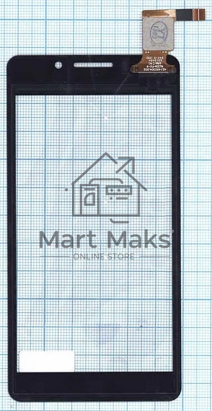 Сенсорное стекло (тачскрин) для DNS S4503Q, черное