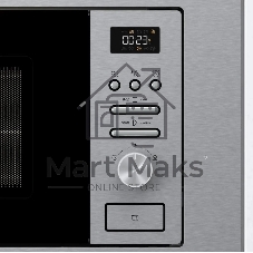 Микроволновая печь встраиваемая Gorenje BMI201AG1X нержавеющая сталь, 20 л, 800 Вт, переключатели - поворотный механизм/кнопки