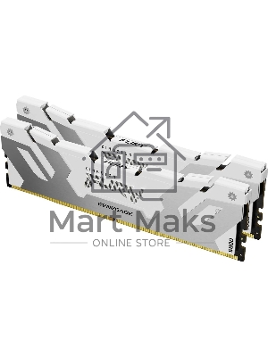 Оперативная память Kingston Fury Renegade, DDR5, 32Gb (2x16Gb), 6400MHz, CL32, DIMM, радиатор, белый