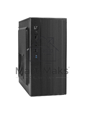 Компьютерный корпус Minitower ExeGate BAA-408U (mATX, без БП, 2*USB/1*USB 3.0, HD Audio, черный)