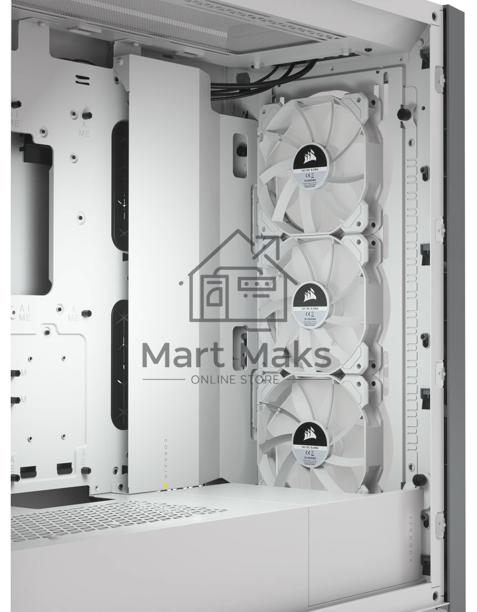 Компьютерный корпус Corsair iCUE 5000X RGB CC-9011213-WW Tempered Glass Mid-Tower Smart Case, White