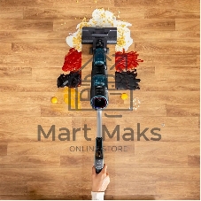 Пылесос вертикальный моющий Tefal X-Clean 5 GF5555F0 серый/черный, от аккумулятора, 200 Вт, уборка влажная, пылесборник 0.44 л
