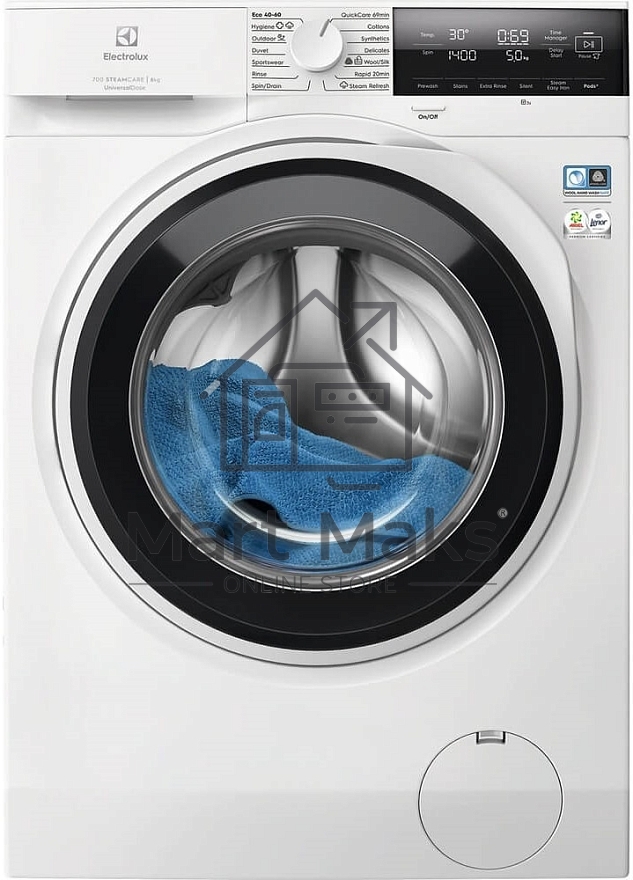Стиральная машина Electrolux EW7F3484UE белый, загрузка фронтальная 8 кг, 1400 об/мин, Класс: A