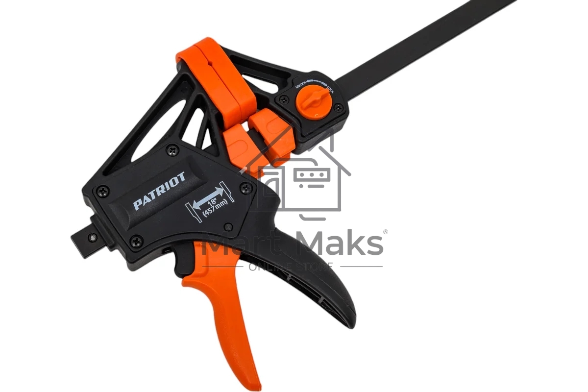 Струбцина PATRIOT Platinum QRP-450P, быстрозажимная, усиленная, 450мм