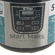 Мультиварка DELTA DL-6527 черная: 900 Вт,5л, 11 ПРОГРАММ (4)