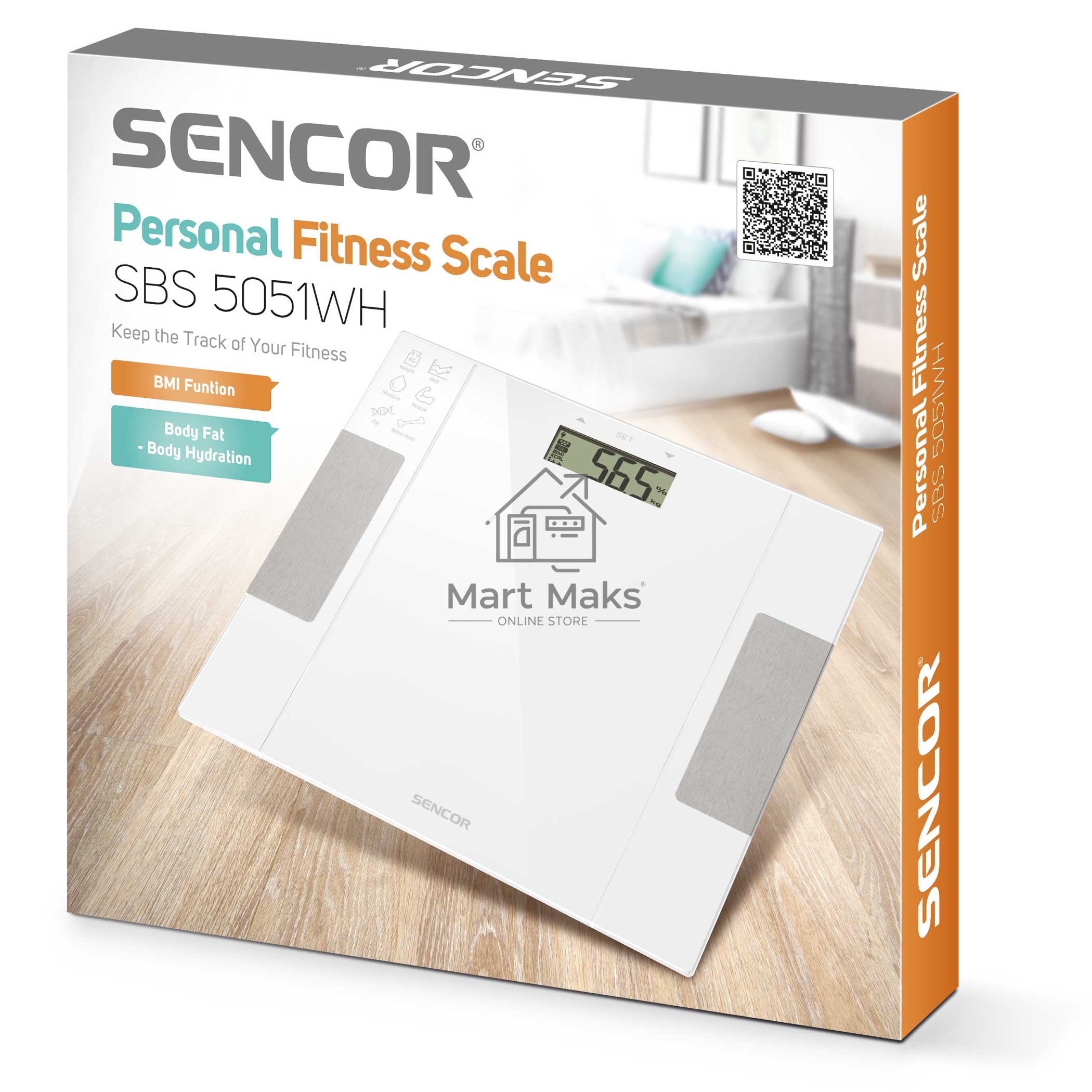 Персональные весы для фитнеса Sencor SBS 5051WH