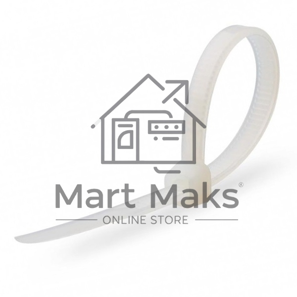 Нейлоновые стяжки FORTISFLEX КСС 5х400 мм белый 100 штук 49787