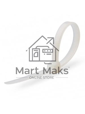 Нейлоновые стяжки FORTISFLEX КСС 5х400 мм белый 100 штук 49787