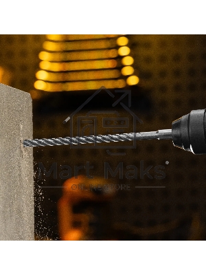 Бур по бетону Denzel цельная крестовая пластина, 10x265 мм, SDS PLUS