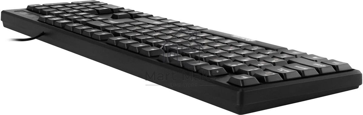 Клавиатура проводная Oklick 100M/100M HW3 черный USB