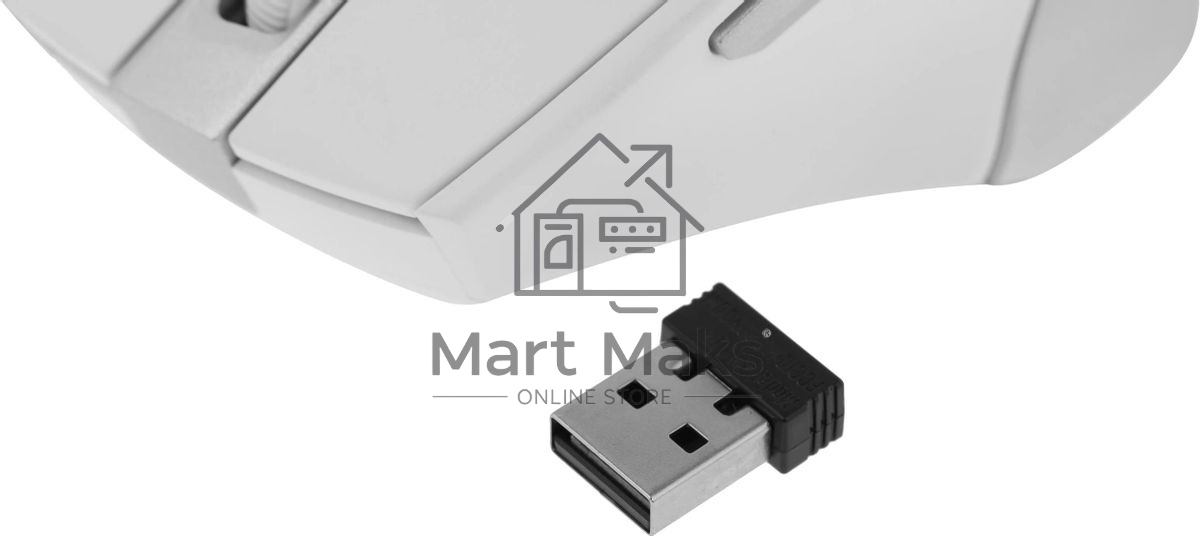 Мышь беспроводная A4Tech Fstyler FG35 серебристый/белый, 2000 dpi, радиоканал, USB, кнопки - 6