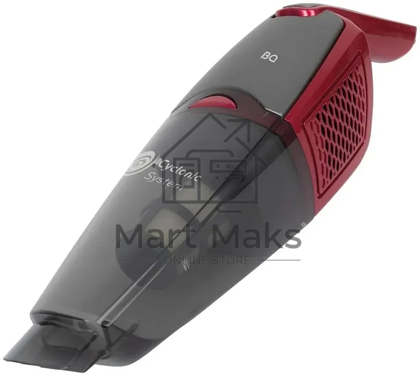Пылесос вертикальный BQ VCA0401H серый/красный, питание от аккумулятора, 40 Вт, уборка сухая, пылесборник 0.6 л, работа от АКБ max 45 мин