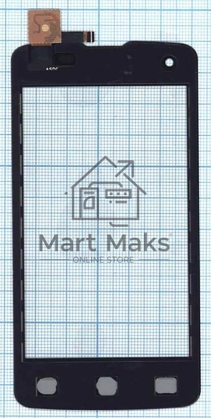Сенсорное стекло (тачскрин) для DNS S4006, черное