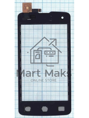 Сенсорное стекло (тачскрин) для DNS S4006, черное