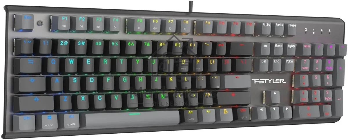 Клавиатура A4Tech Fstyler FS100 Neon проводная, USB, черный