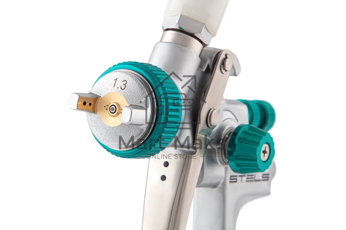 Краскопульт пневматический STELS ag 901 lvmp 57365профессиональный гравитационный