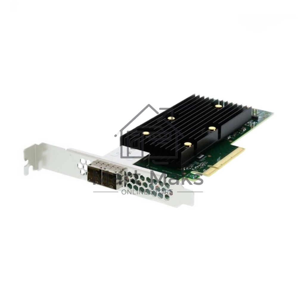 HBA-адаптер Broadcom SAS 9400-8e SGL (05-50013-01/03-50013-16008) PCIe 3.1 x8 LP, Tri-Mode SAS/SATA/NVMe 12G HBA, 8port(2*ext SFF8644), 3408 IOC