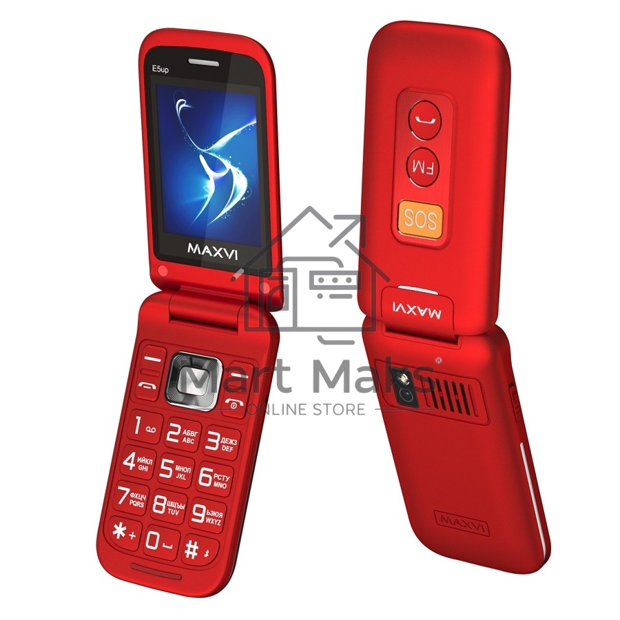 Мобильный телефон Maxvi E5 up красный