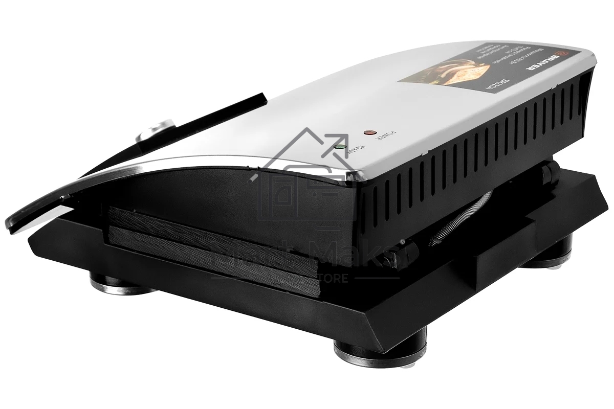 Сэндвичница BRAYER BR2204 750 Вт, серебристый/черный