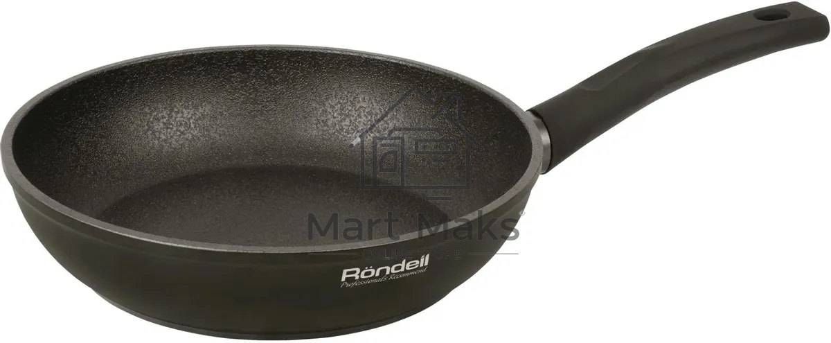 Сковорода Rondell Buffalo RDA-1482 (BK) черный26х6,5 см, Преимущество:Кованый алюминий Глубокая сковорода прекрасно подойдет для жарки и тушения Утолщенный кованый алюминий обладает превосходными свойствами теплопроводности Высокие борта сковородыУникальн