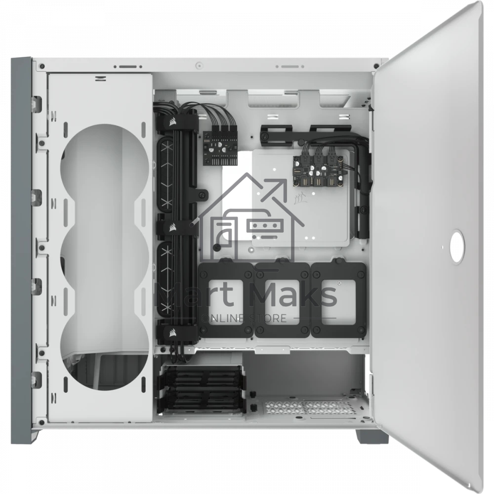 Компьютерный корпус Corsair iCUE 5000X RGB CC-9011213-WW Tempered Glass Mid-Tower Smart Case, White
