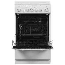 Плита электрическая De Luxe 506004.00Э (кр) белый, конфорок 4 шт, духовка 60 л, 50 см x 85 см x 60 см