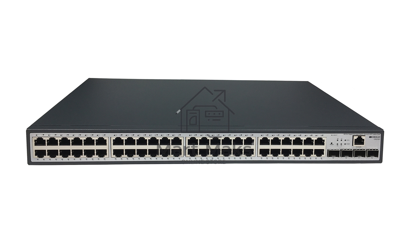 Коммутатор ORIGO OS3152/A1A, 48×1 Гбит/с + 4×1 Гбит/с SFP, управляемый