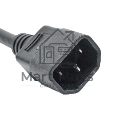 Блок розеток DKC R519iec8cbc14 для 19 шкафов, 8 розеток IEC60320 С13, автомат защиты 1Р'