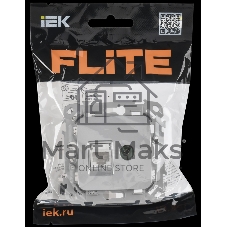 Розетка 2-местная RJ45/TV категория 5Е UTP РКТВ5е-2-0-ФлА алюминий FLITE