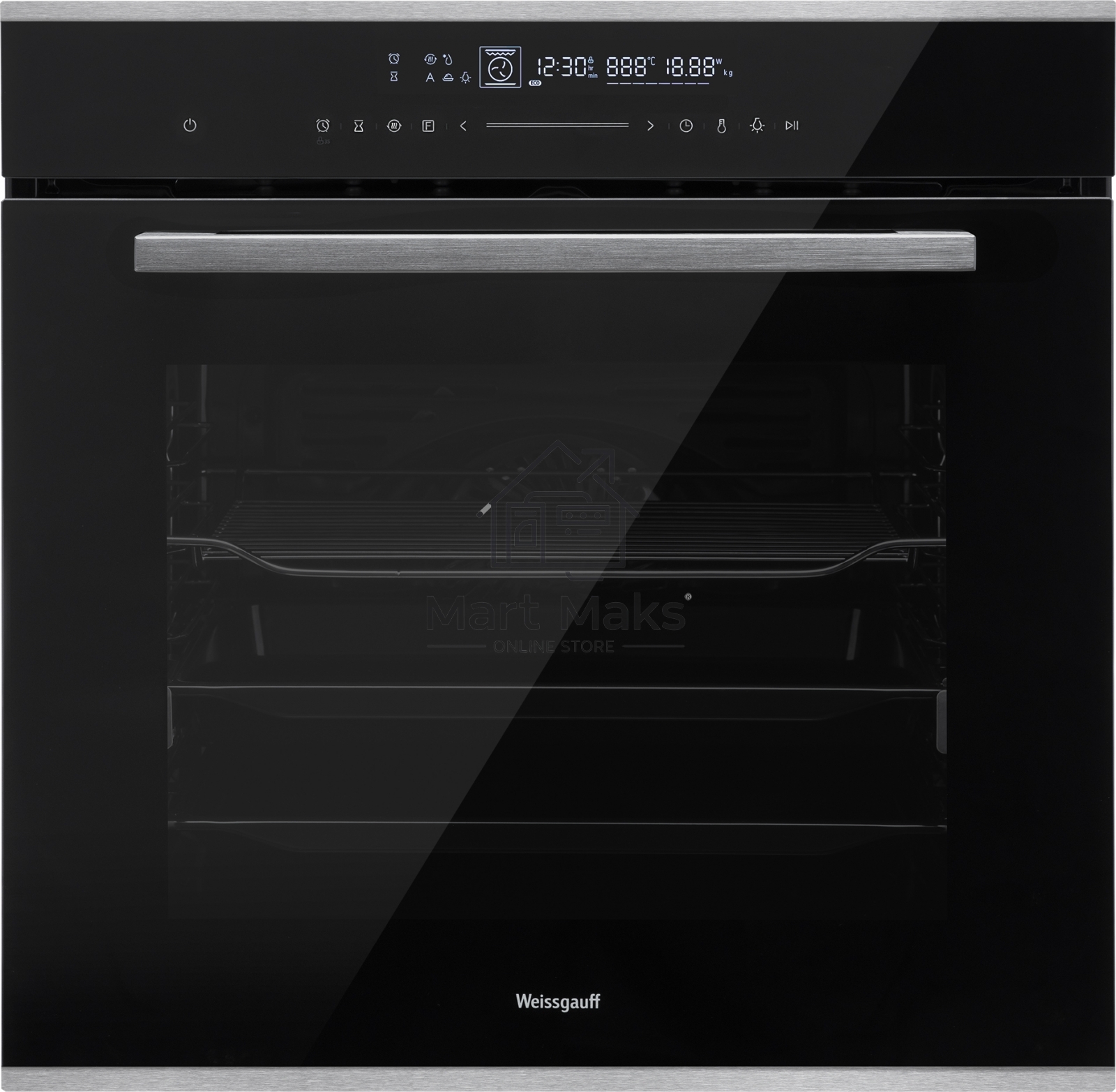 Духовой шкаф Weissgauff EOM 791 SDBSX, встраиваемый