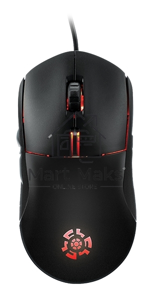 Мышь проводная Qumo UFO M77 черный, 2400 dpi, USB, кнопки - 6