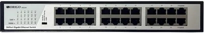 Неуправляемый коммутатор ORIGO, 24x1000Base-T, комплект для установки в 19