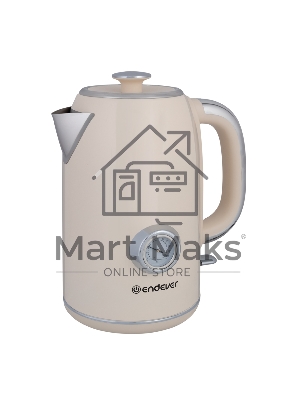 Чайник электрический Endever Skyline KR-257S 2200 Вт, 1.7 л, бежевый, 6 шт/уп.