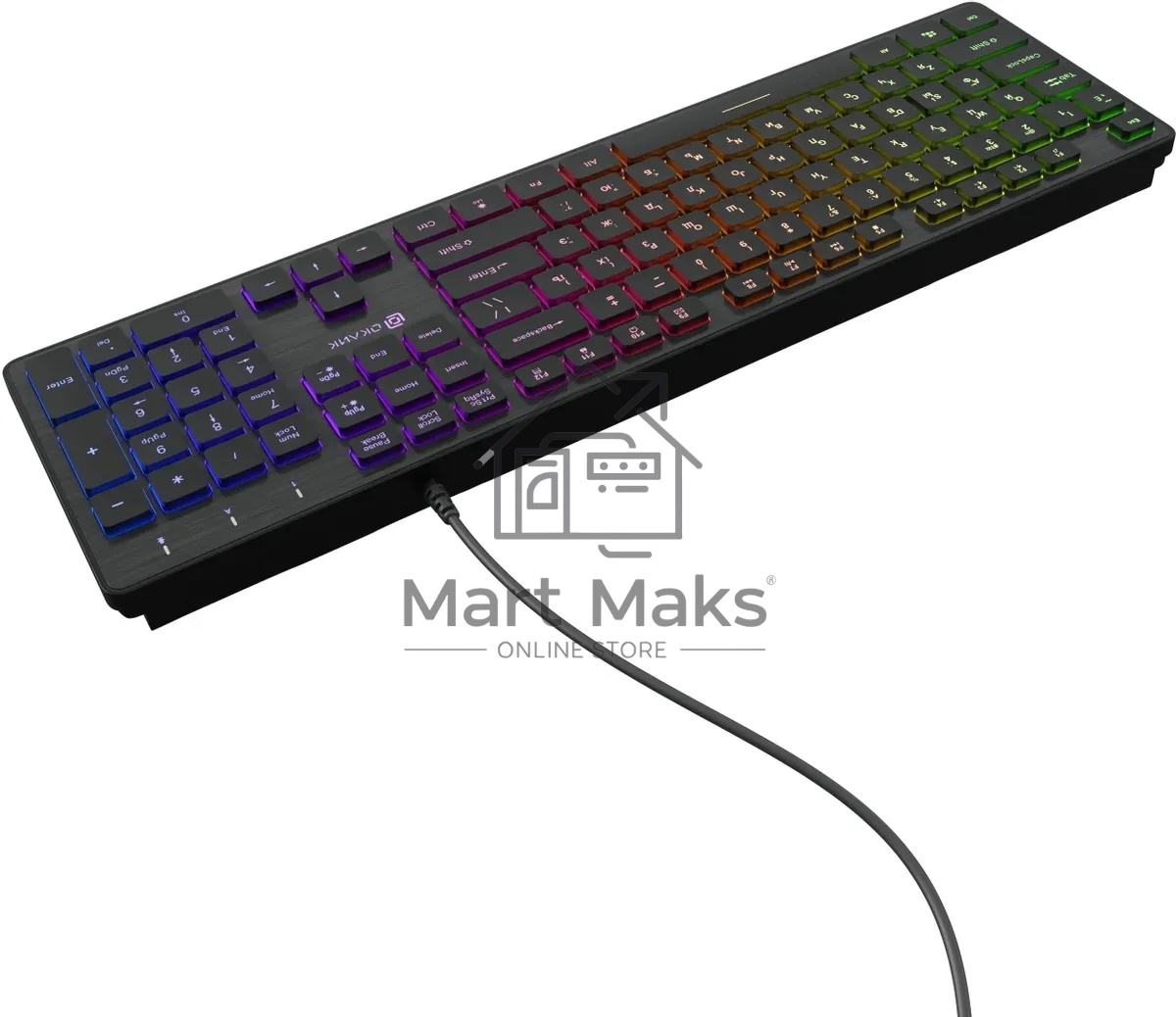 Клавиатура Oklick 550ML проводная, USB, черный