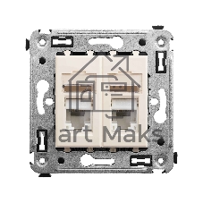 Розетка компьютерная DKC Avanti 4405464 RJ-45 двойная, категория 5e 