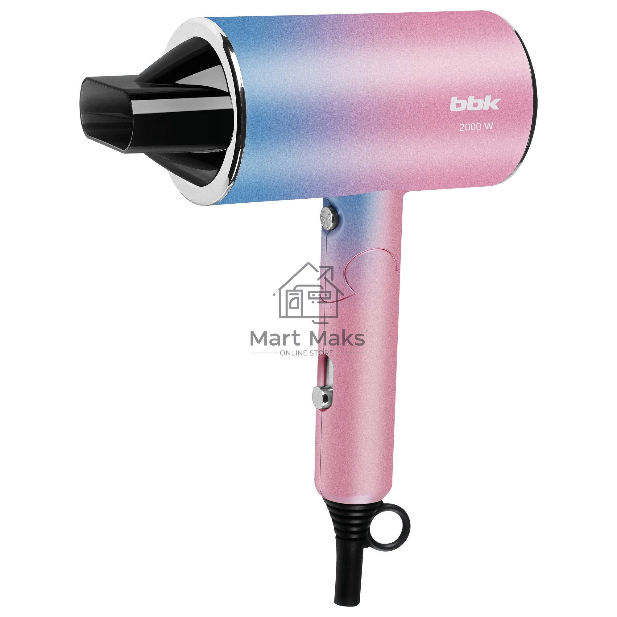 Фен BBK BHD3000 розовый/голубой