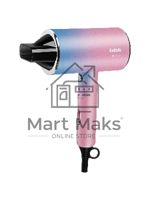 Фен BBK BHD3000 розовый/голубой