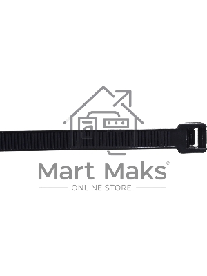 Нейлоновые стяжки FORTISFLEX КСС 8х300 черный 100 штук 50283