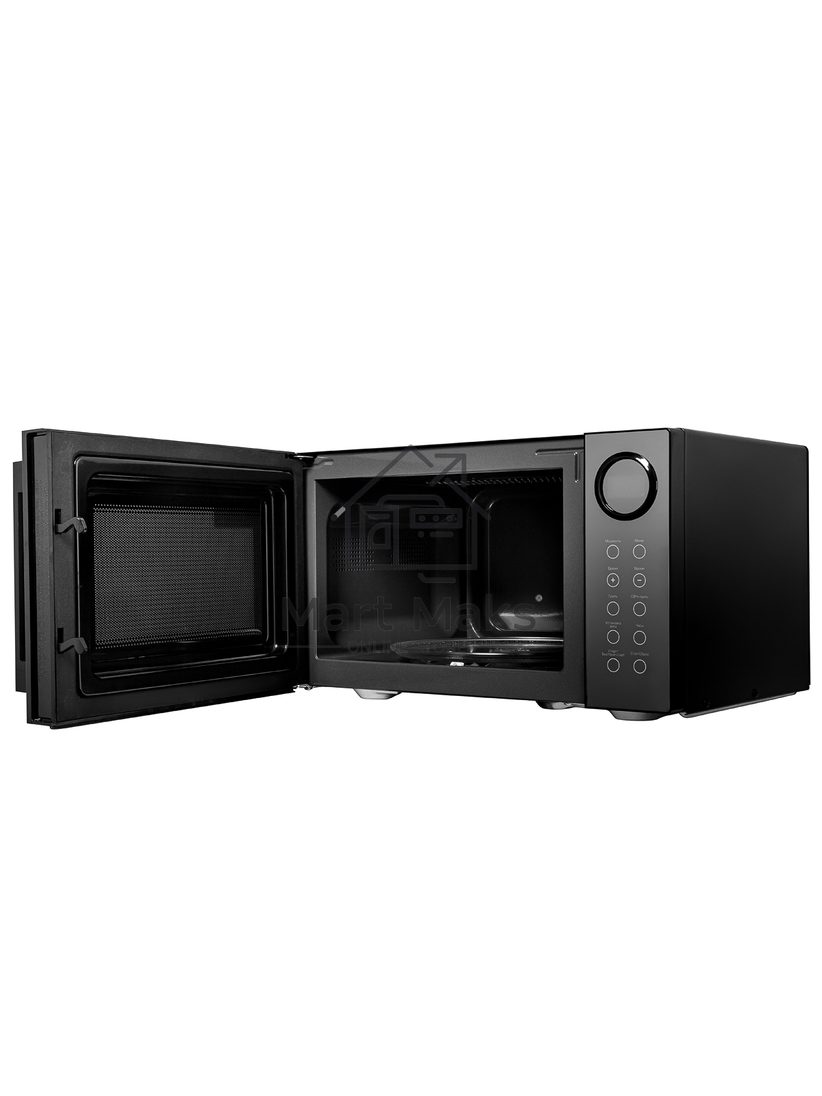 Микроволновая печь BRAYER BR2506 черный, 23 л, 900 Вт, переключатели - кнопки