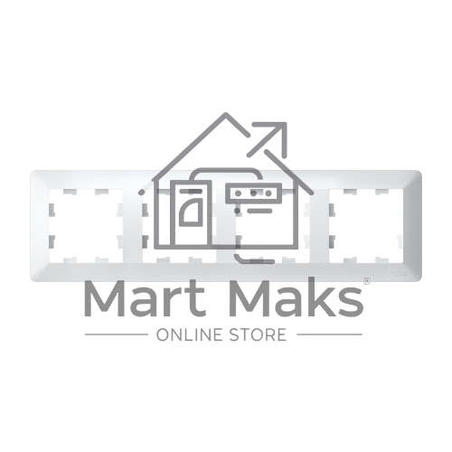 Рамка 4-м AtlasDesign Air бел./дым. бел. SE ATN220104