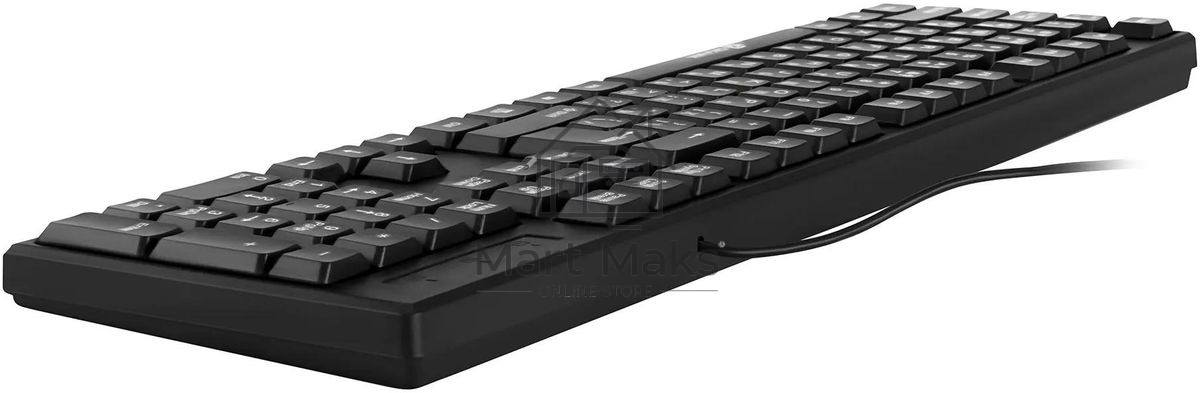 Клавиатура проводная Oklick 100M/100M HW3 черный USB