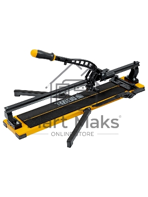 Плиткорез рельсовый 600х16мм, каретка на подш., стальная станина, усил. рукоятка-пенал Denzel