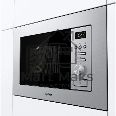 Микроволновая печь встраиваемая Gorenje BMI201AG1X нержавеющая сталь, 20 л, 800 Вт, переключатели - поворотный механизм/кнопки