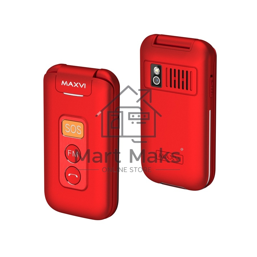 Мобильный телефон Maxvi E5 up красный