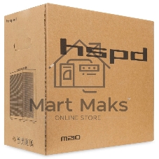 Компьютерный корпус без блока питания HSPD M210, Mesh Mid Tower, черный, 0.7 SPCC, 1x90мм mATX, mITX 140/280/150мм 1x2.5