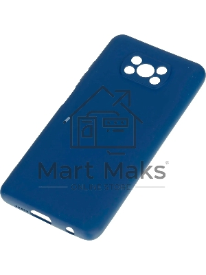 Чехол (клип-кейс) DF poOriginal-02, для Xiaomi Poco X3/X3 Pro, синий df pooriginal-02 (blue)