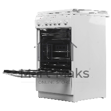 Плита электрическая De Luxe 506004.00Э (кр) белый, конфорок 4 шт, духовка 60 л, 50 см x 85 см x 60 см