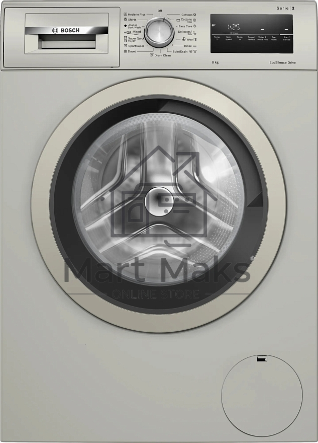 Стиральная машина Bosch WAN2420XME серебристый, загрузка фронтальная 8 кг, 1200 об/мин., класс: А+++