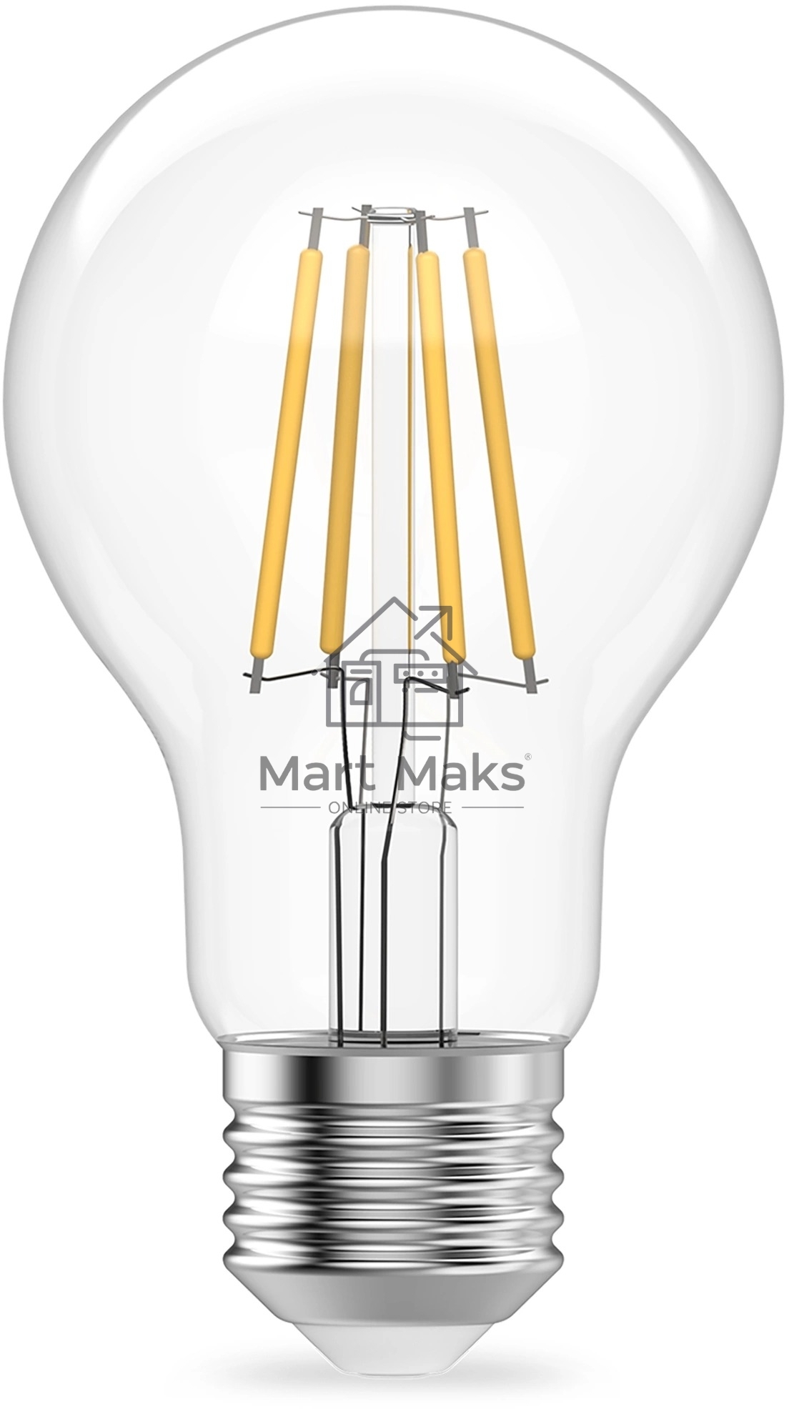 Лампа филам. Gauss Filament 7Вт цок.:E27 груша св.свеч.бел.теп. (упак.:10шт) (22217)